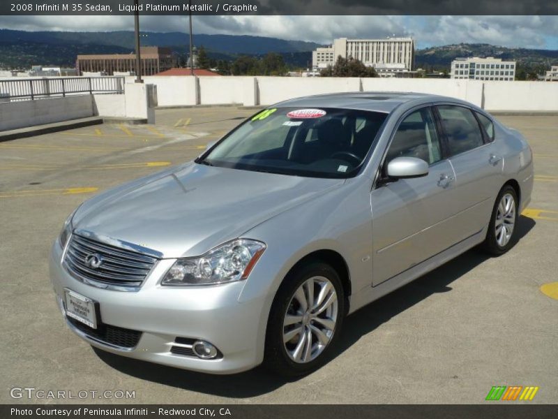 Liquid Platinum Metallic / Graphite 2008 Infiniti M 35 Sedan