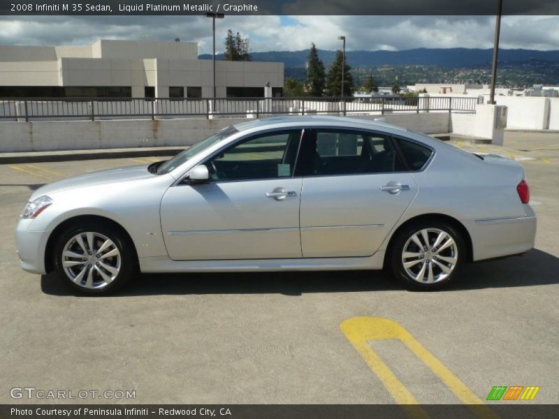 Liquid Platinum Metallic / Graphite 2008 Infiniti M 35 Sedan