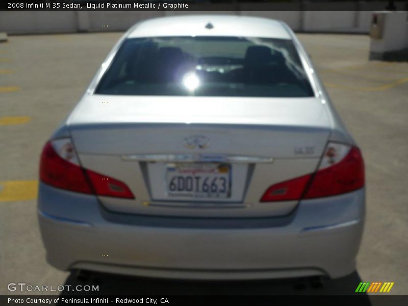 Liquid Platinum Metallic / Graphite 2008 Infiniti M 35 Sedan