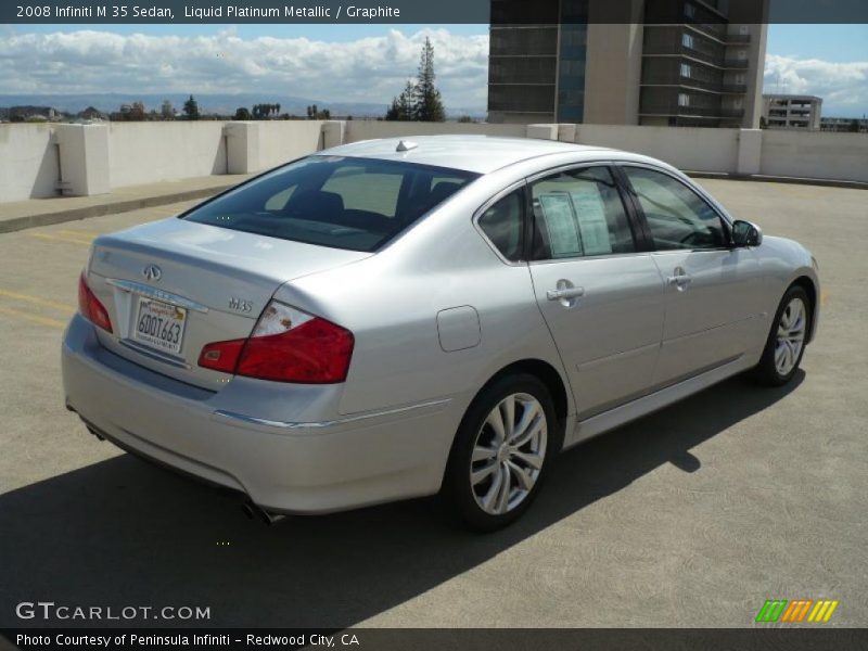 Liquid Platinum Metallic / Graphite 2008 Infiniti M 35 Sedan