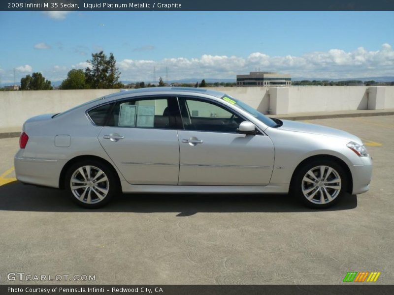 Liquid Platinum Metallic / Graphite 2008 Infiniti M 35 Sedan