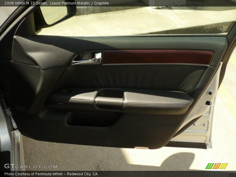 Liquid Platinum Metallic / Graphite 2008 Infiniti M 35 Sedan