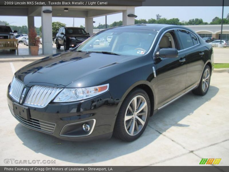 Tuxedo Black Metallic / Light Camel 2009 Lincoln MKS Sedan