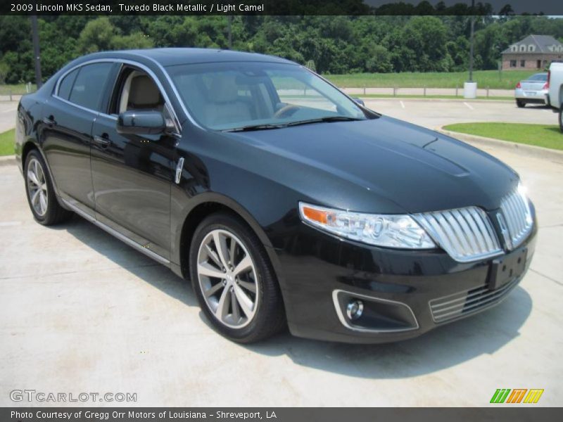 Tuxedo Black Metallic / Light Camel 2009 Lincoln MKS Sedan