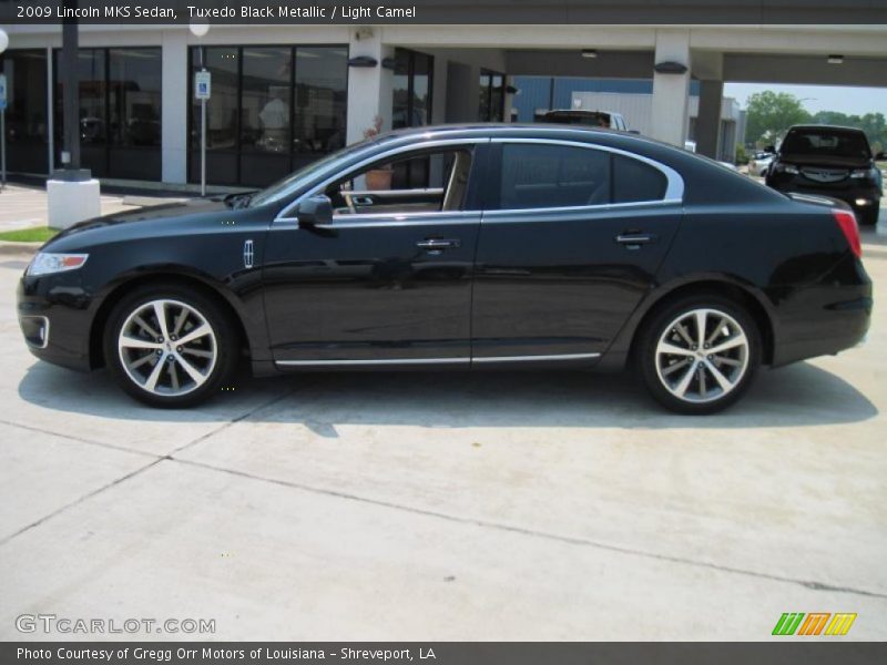 Tuxedo Black Metallic / Light Camel 2009 Lincoln MKS Sedan