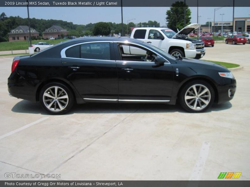Tuxedo Black Metallic / Light Camel 2009 Lincoln MKS Sedan