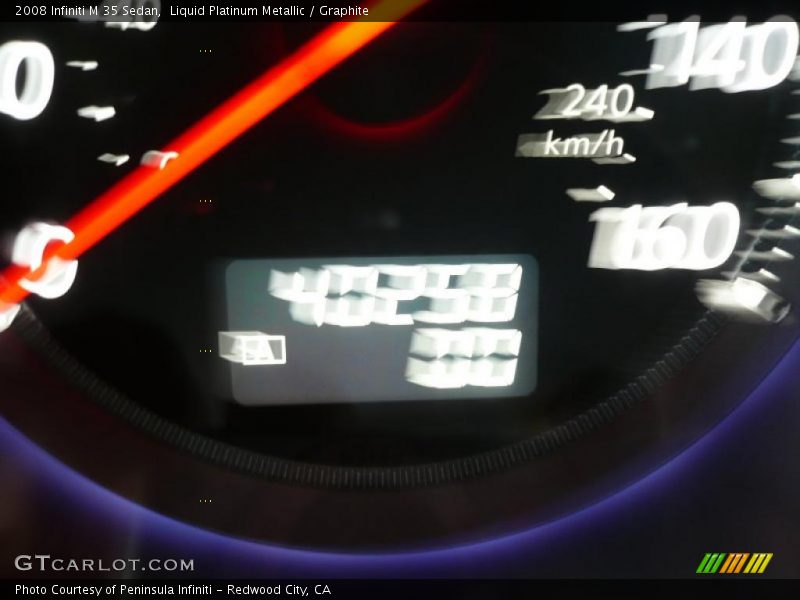 Liquid Platinum Metallic / Graphite 2008 Infiniti M 35 Sedan