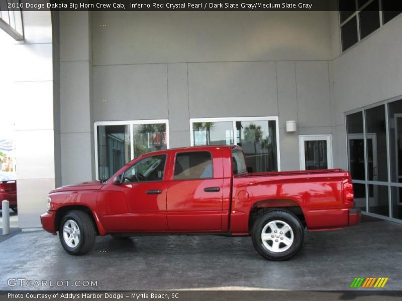 Inferno Red Crystal Pearl / Dark Slate Gray/Medium Slate Gray 2010 Dodge Dakota Big Horn Crew Cab