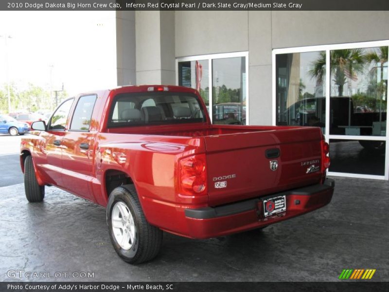 Inferno Red Crystal Pearl / Dark Slate Gray/Medium Slate Gray 2010 Dodge Dakota Big Horn Crew Cab