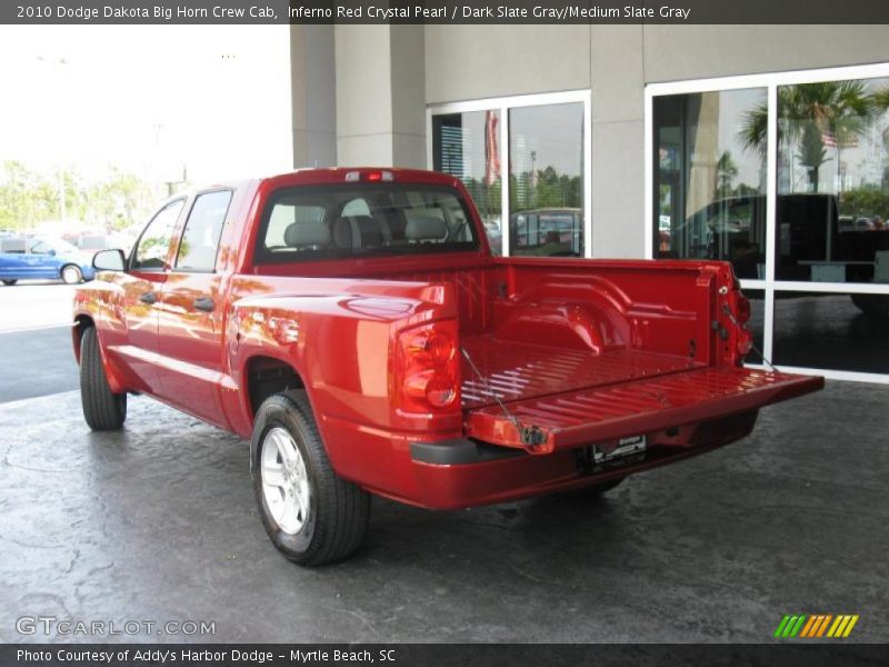 Inferno Red Crystal Pearl / Dark Slate Gray/Medium Slate Gray 2010 Dodge Dakota Big Horn Crew Cab