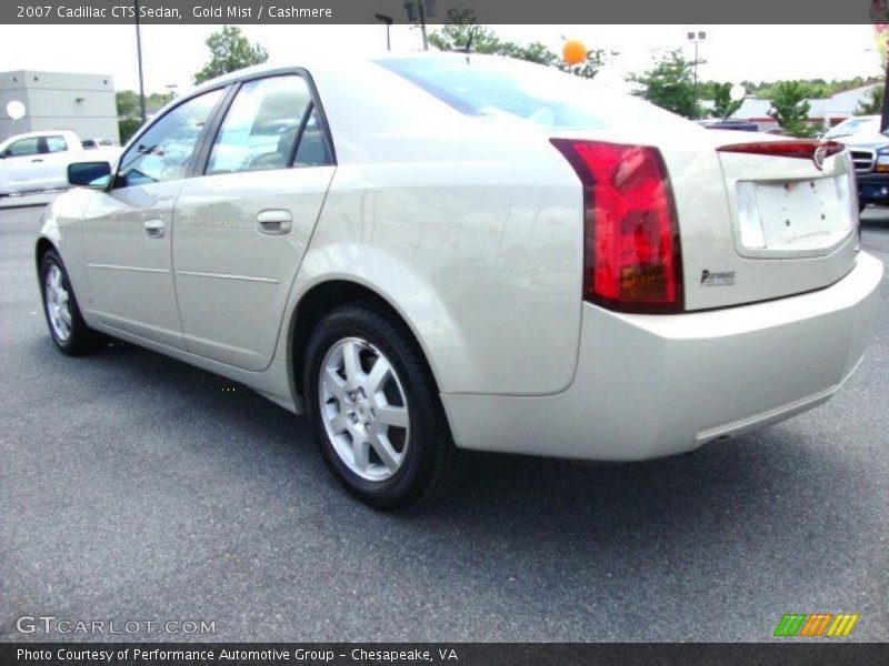 Gold Mist / Cashmere 2007 Cadillac CTS Sedan