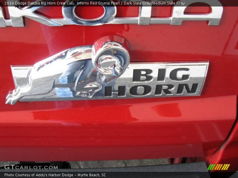 Inferno Red Crystal Pearl / Dark Slate Gray/Medium Slate Gray 2010 Dodge Dakota Big Horn Crew Cab