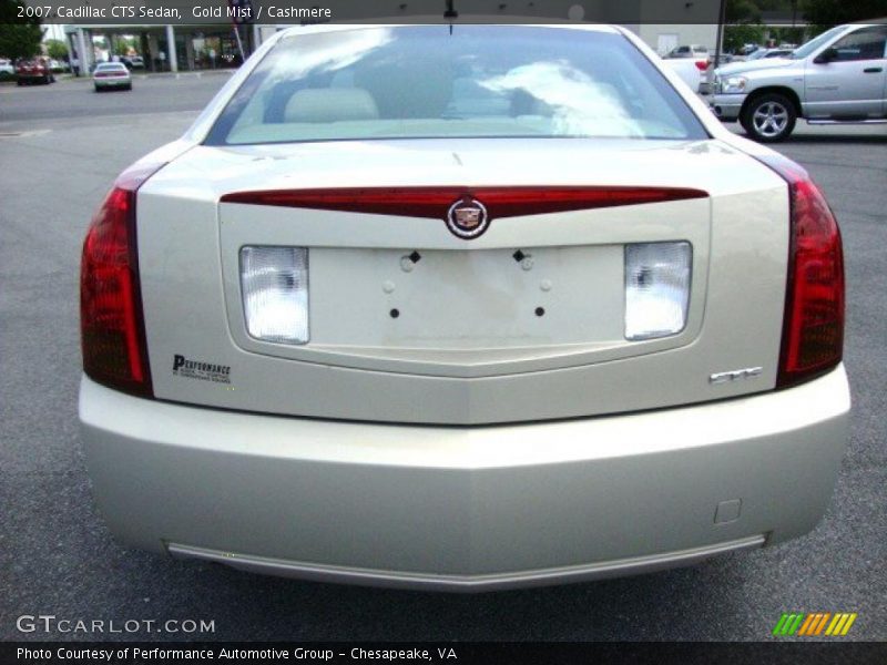 Gold Mist / Cashmere 2007 Cadillac CTS Sedan