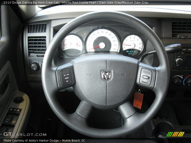 Inferno Red Crystal Pearl / Dark Slate Gray/Medium Slate Gray 2010 Dodge Dakota Big Horn Crew Cab