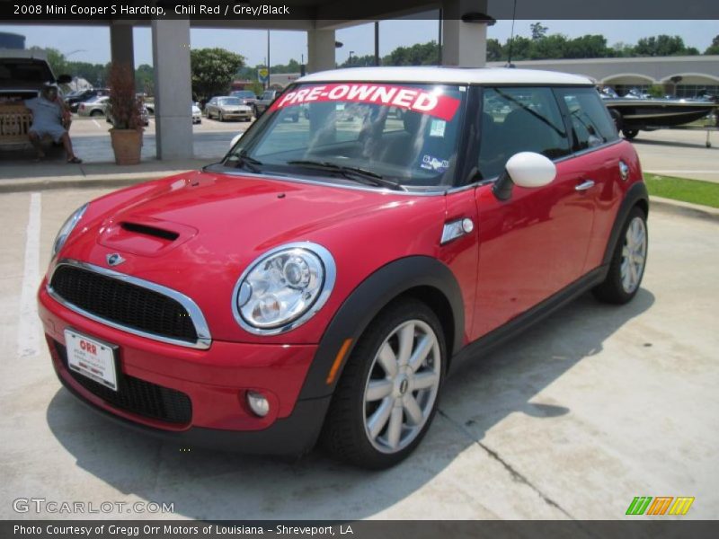 Chili Red / Grey/Black 2008 Mini Cooper S Hardtop