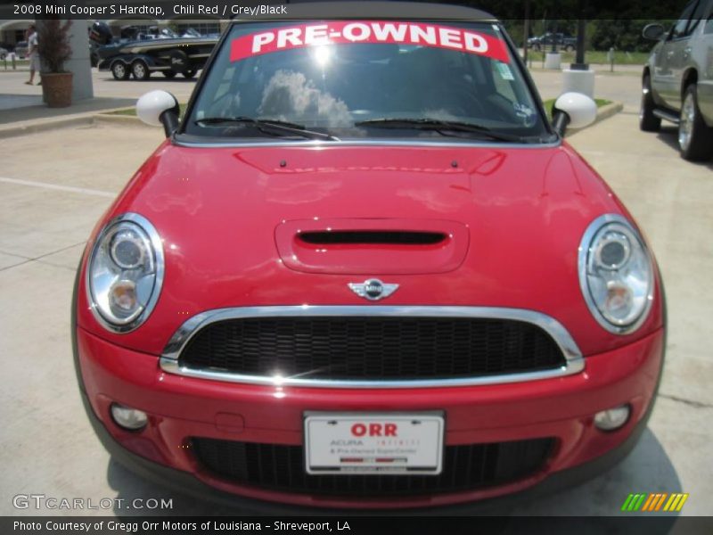 Chili Red / Grey/Black 2008 Mini Cooper S Hardtop