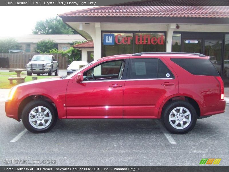 Crystal Red / Ebony/Light Gray 2009 Cadillac SRX V6