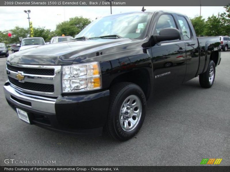Black / Dark Titanium 2009 Chevrolet Silverado 1500 LS Extended Cab