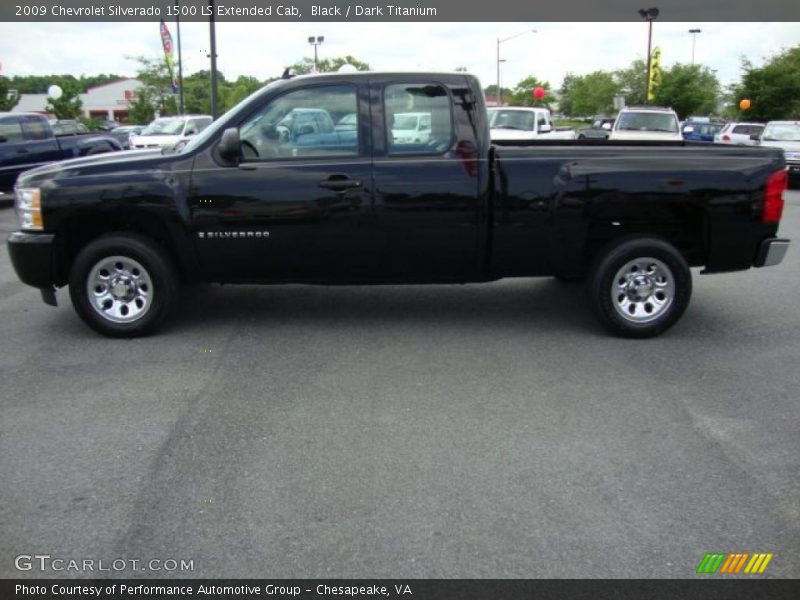 Black / Dark Titanium 2009 Chevrolet Silverado 1500 LS Extended Cab