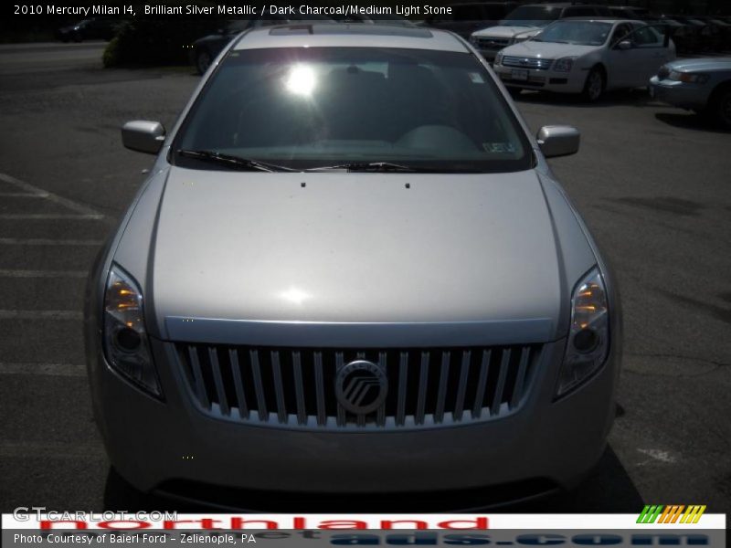 Brilliant Silver Metallic / Dark Charcoal/Medium Light Stone 2010 Mercury Milan I4