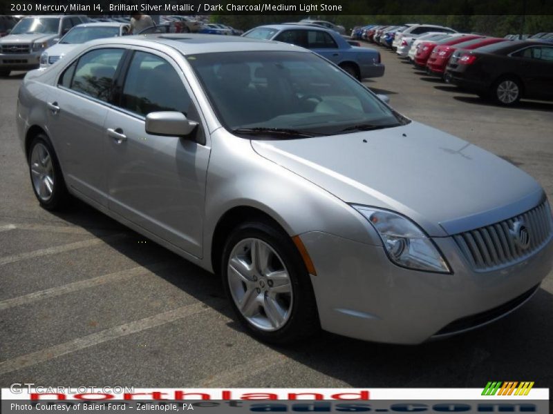 Brilliant Silver Metallic / Dark Charcoal/Medium Light Stone 2010 Mercury Milan I4
