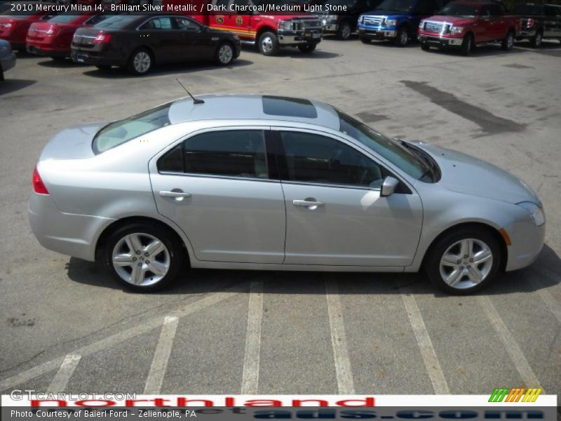 Brilliant Silver Metallic / Dark Charcoal/Medium Light Stone 2010 Mercury Milan I4