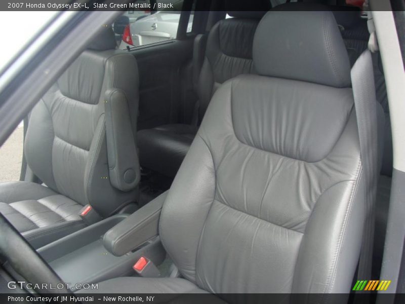 Slate Green Metallic / Black 2007 Honda Odyssey EX-L