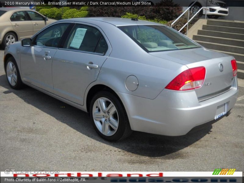Brilliant Silver Metallic / Dark Charcoal/Medium Light Stone 2010 Mercury Milan I4