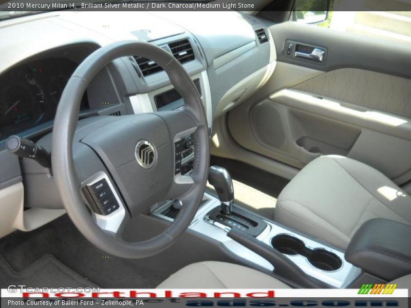 Brilliant Silver Metallic / Dark Charcoal/Medium Light Stone 2010 Mercury Milan I4