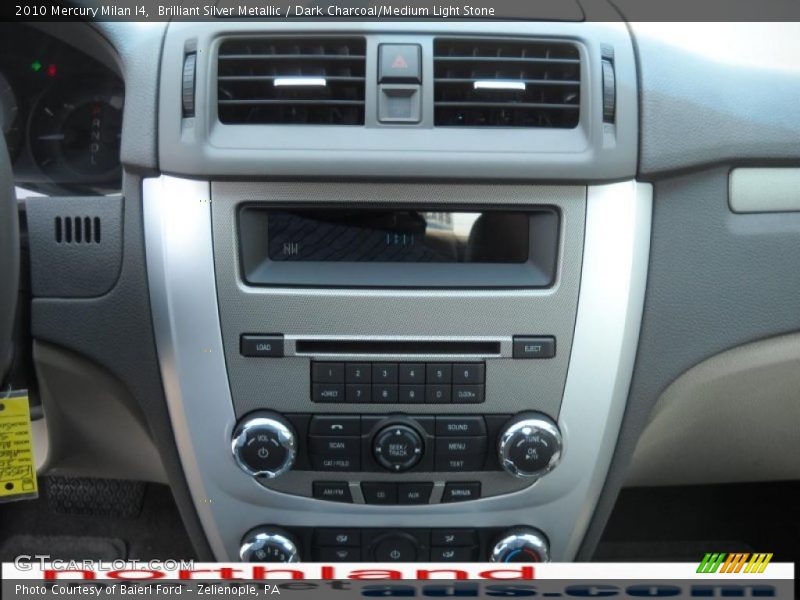 Brilliant Silver Metallic / Dark Charcoal/Medium Light Stone 2010 Mercury Milan I4