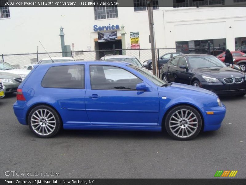Jazz Blue / Black/Gray 2003 Volkswagen GTI 20th Anniversary
