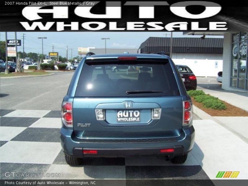 Steel Blue Metallic / Gray 2007 Honda Pilot EX-L