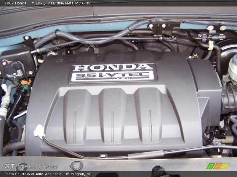 Steel Blue Metallic / Gray 2007 Honda Pilot EX-L