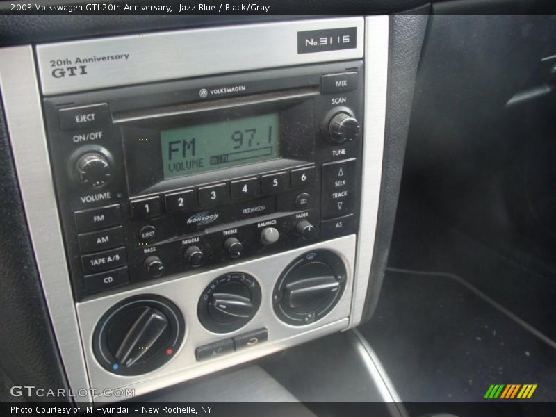 Jazz Blue / Black/Gray 2003 Volkswagen GTI 20th Anniversary