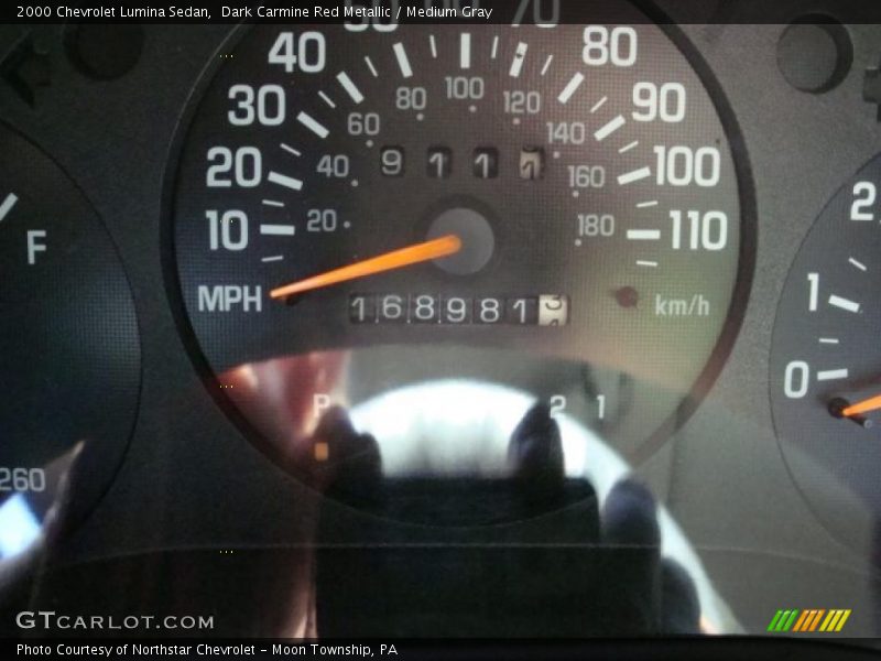 Dark Carmine Red Metallic / Medium Gray 2000 Chevrolet Lumina Sedan