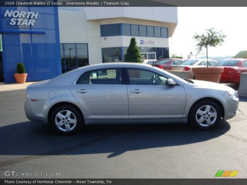 Silverstone Metallic / Titanium Gray 2008 Chevrolet Malibu LS Sedan