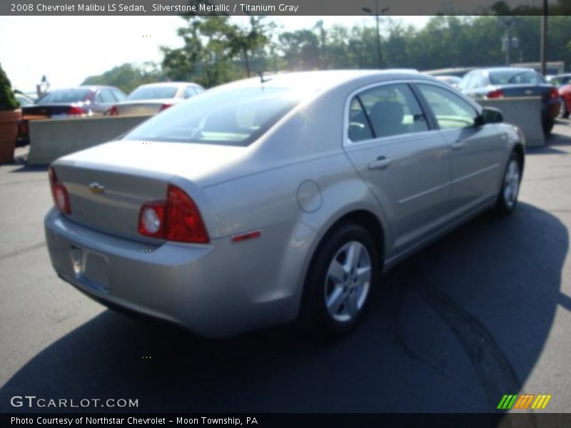 Silverstone Metallic / Titanium Gray 2008 Chevrolet Malibu LS Sedan