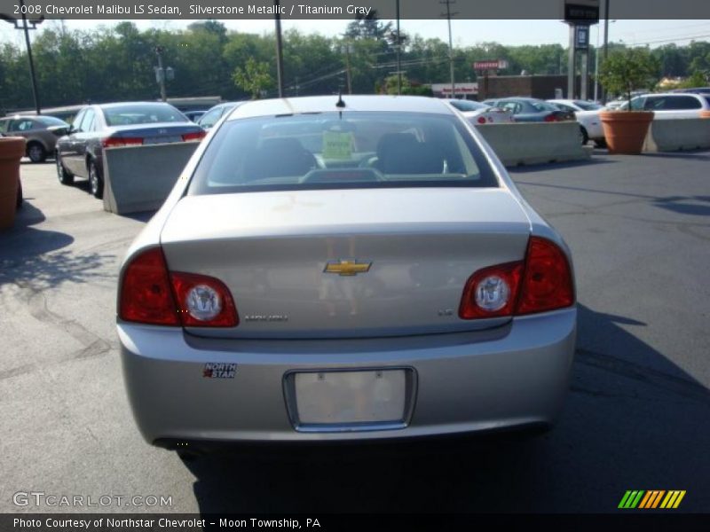 Silverstone Metallic / Titanium Gray 2008 Chevrolet Malibu LS Sedan