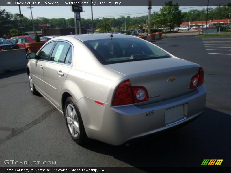 Silverstone Metallic / Titanium Gray 2008 Chevrolet Malibu LS Sedan