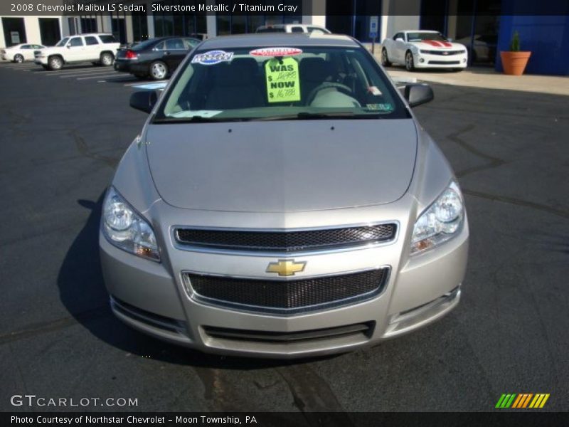 Silverstone Metallic / Titanium Gray 2008 Chevrolet Malibu LS Sedan