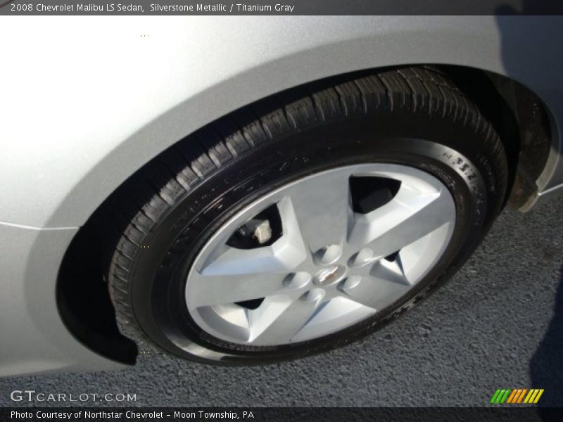 Silverstone Metallic / Titanium Gray 2008 Chevrolet Malibu LS Sedan