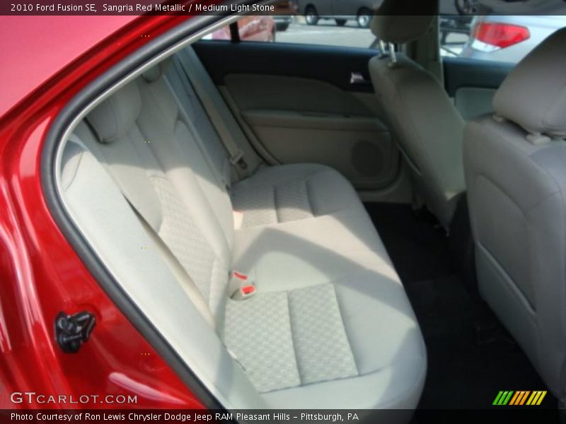 Sangria Red Metallic / Medium Light Stone 2010 Ford Fusion SE