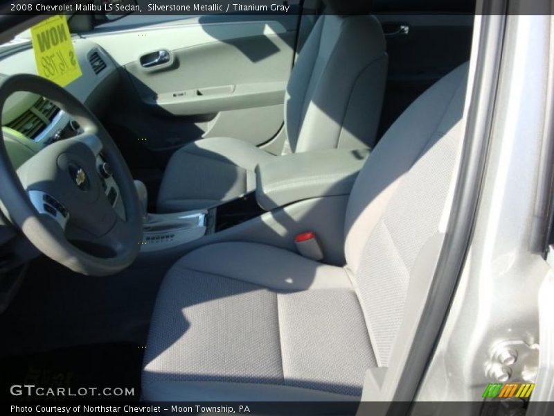 Silverstone Metallic / Titanium Gray 2008 Chevrolet Malibu LS Sedan