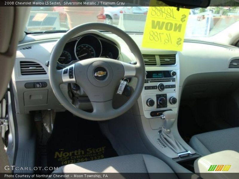 Silverstone Metallic / Titanium Gray 2008 Chevrolet Malibu LS Sedan