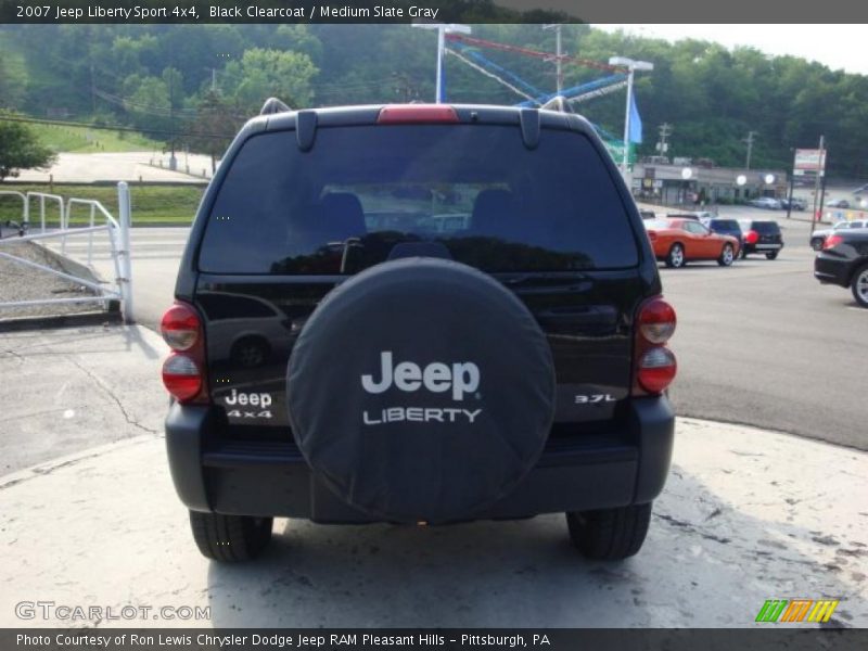 Black Clearcoat / Medium Slate Gray 2007 Jeep Liberty Sport 4x4