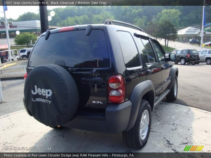 Black Clearcoat / Medium Slate Gray 2007 Jeep Liberty Sport 4x4