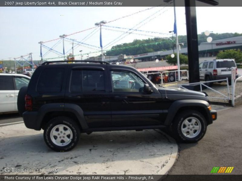 Black Clearcoat / Medium Slate Gray 2007 Jeep Liberty Sport 4x4