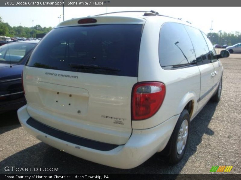 Stone White / Taupe 2001 Dodge Grand Caravan Sport