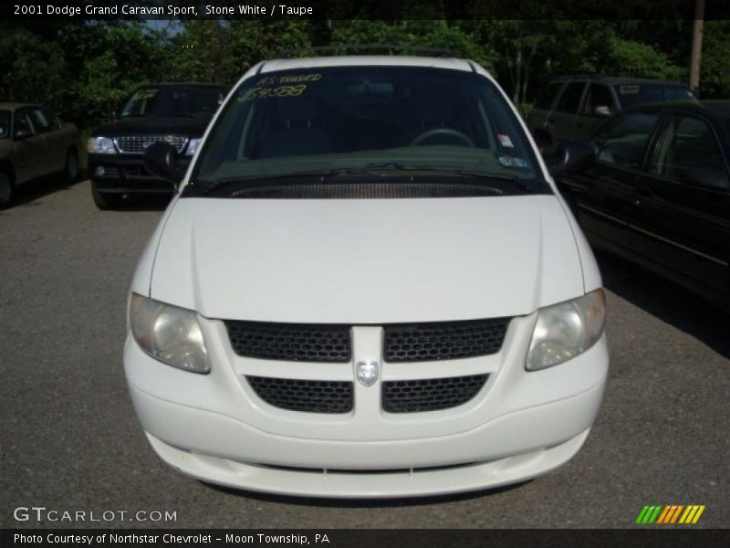 Stone White / Taupe 2001 Dodge Grand Caravan Sport