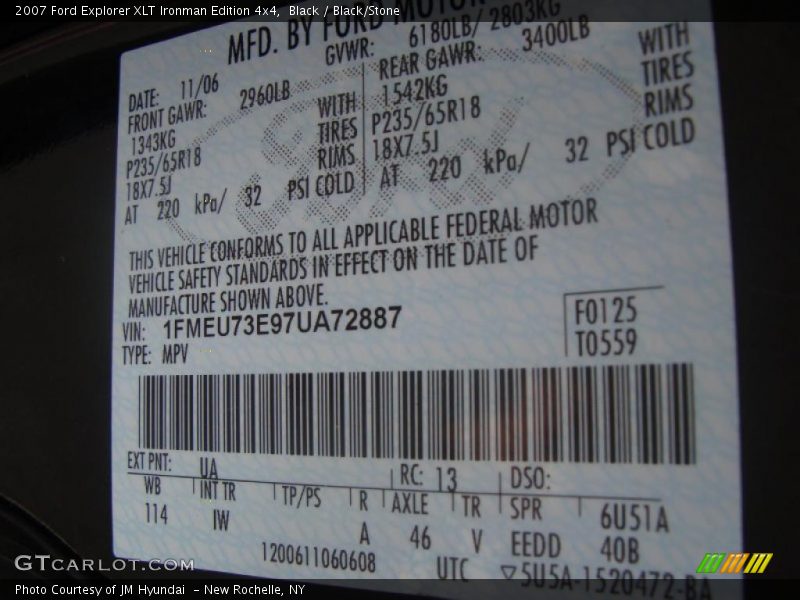 Black / Black/Stone 2007 Ford Explorer XLT Ironman Edition 4x4